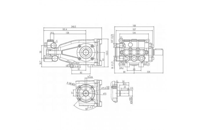 Насос высокого давления Hawk CHD1520R Насос высокого давления Hawk CHD1520R
